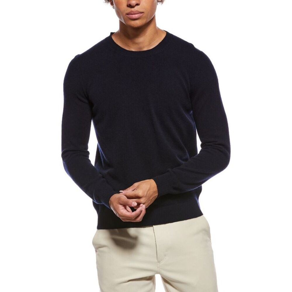 Valentino Mens  Wool & Cashmere-Blend Crewneck Sweater, Blue
